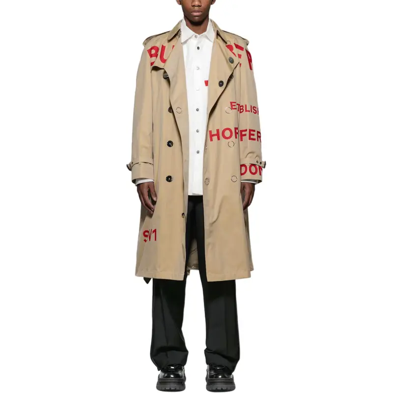 Burberry Trench Coat Men's Khaki-2