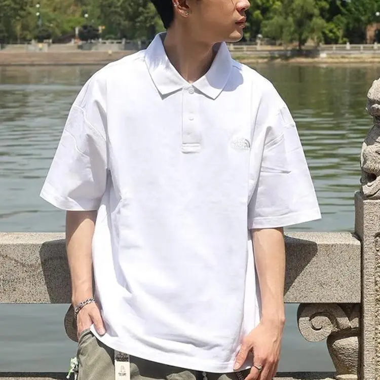 THE NORTH FACE City Outdoor Collection Polo Shirt Men's Snow Peak White-2