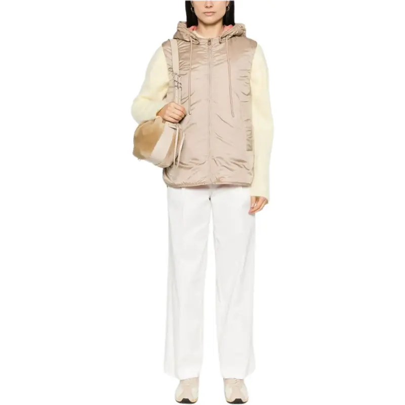 WEEKEND MaxMara Tecla Zip Up Drawstring Gilet-1
