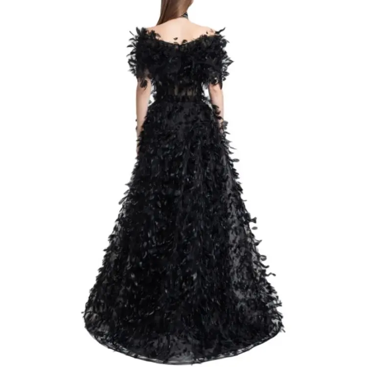 Gemy Maalouf Short-Sleeved Dresses Women's Black-1