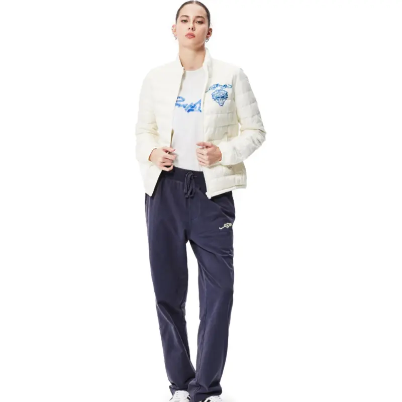 Ed Hardy FW24 Down Jacket Women's Ivory White-2