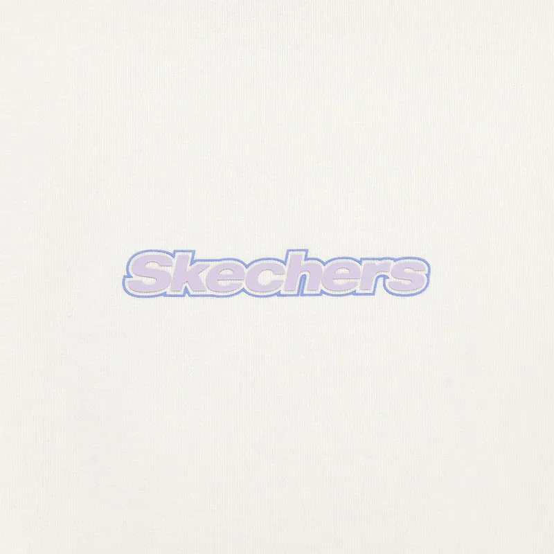 Skechers Sports Life Collection SS25 T Shirt Women's Marshmallow White-1