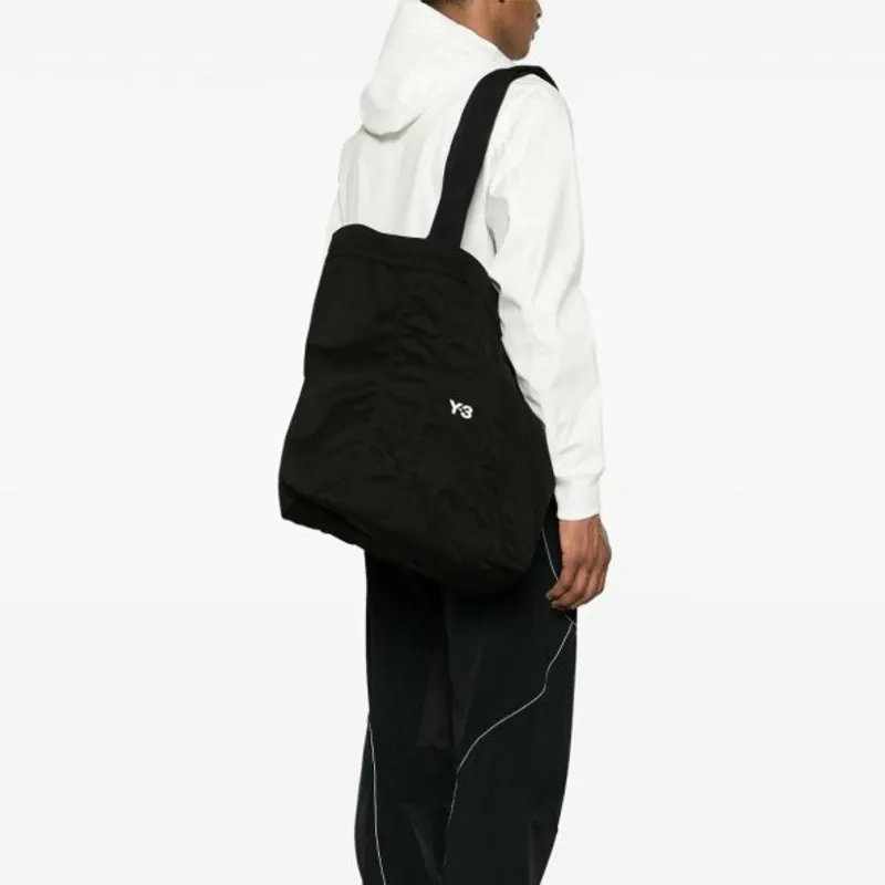Y-3 Logo-embroidered Canvas Tote Bag-4
