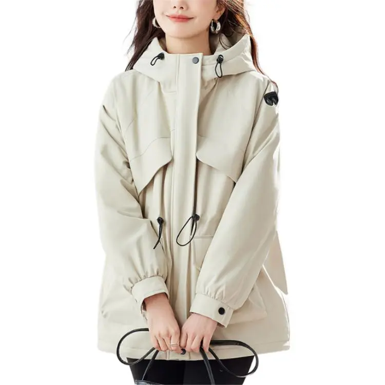 TERRE BLEUE Puffer Jacket Women's Beige-3
