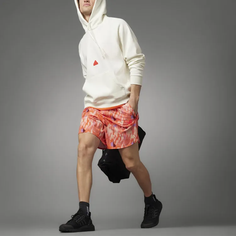 Adidas Casual Shorts Men Orange Red-5