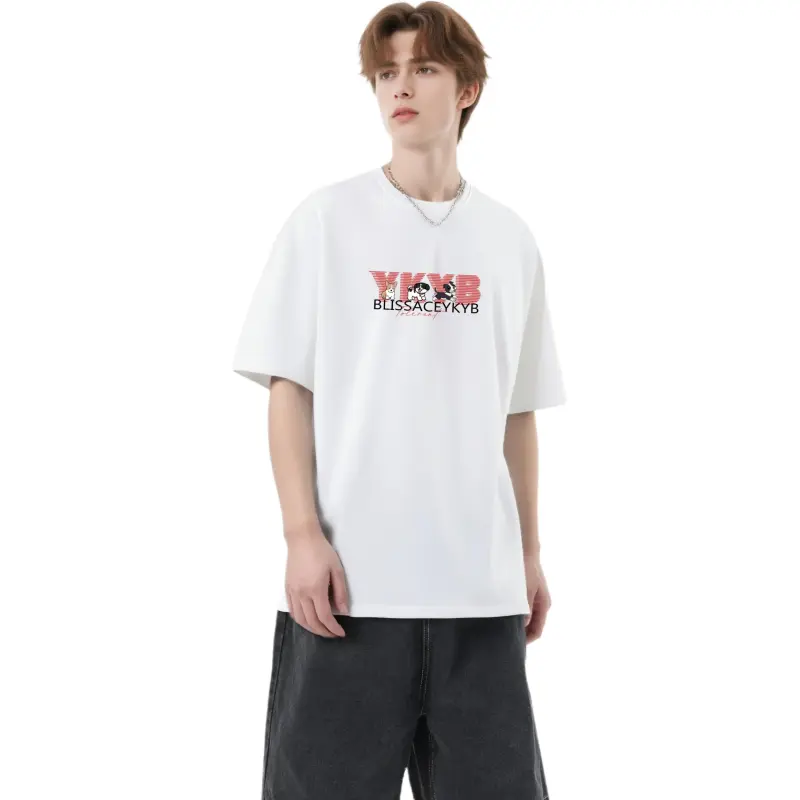 YK&YB T Shirts Unisex White-3