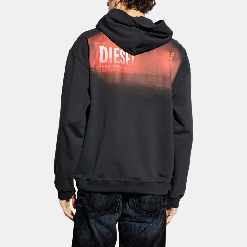DIESEL S Boxt Hood R11 Runway Set Printed Hoodie-3
