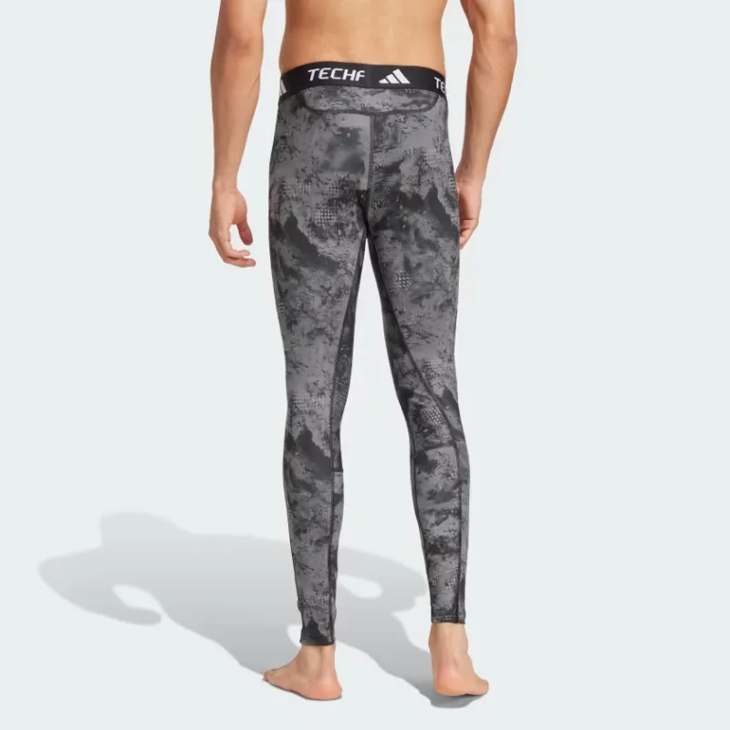 Adidas Free Shipping With AdiClub Techfit Training Allover Print Long Tights-2