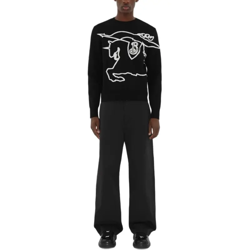 Burberry Ekd Intarsia Knit Crewneck Jumper-3