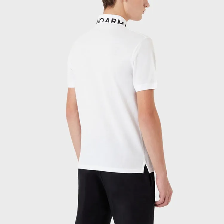 EMPORIO ARMANI SS23 Polo Shirt Men's White-2