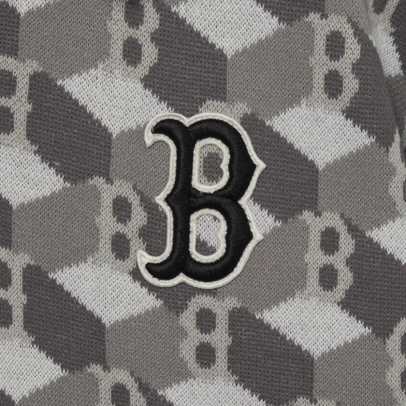 MLB Cube Monogram Polo Shirt Women's Gray-5