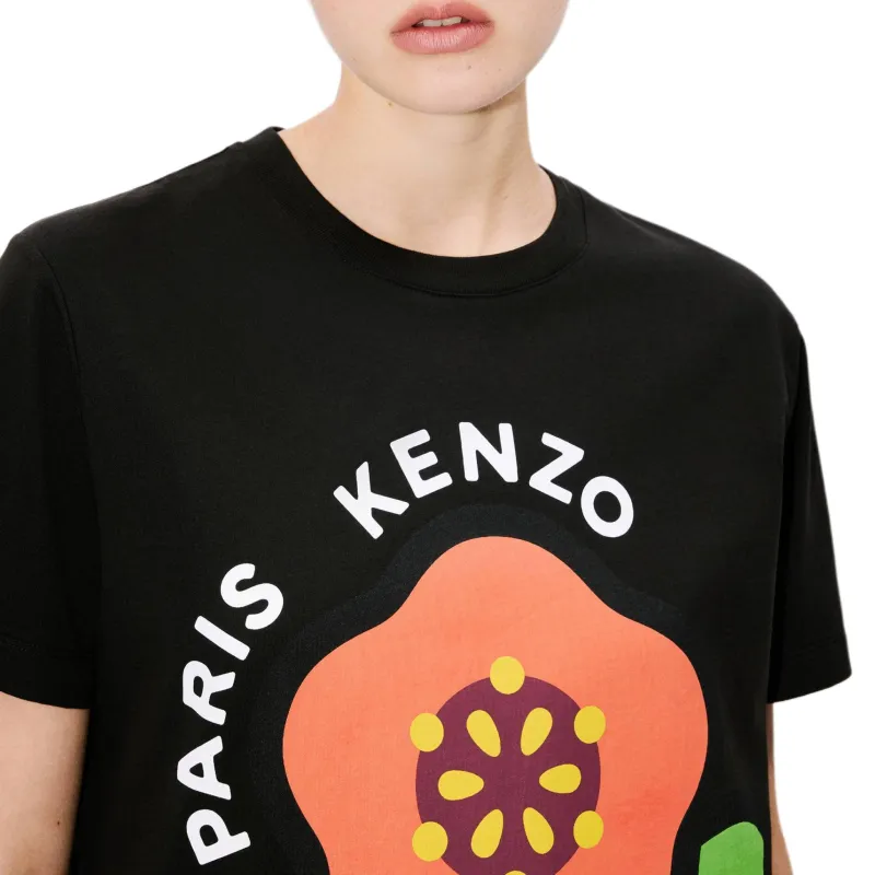 KENZO Logo Printed Crewneck T Shirt-5