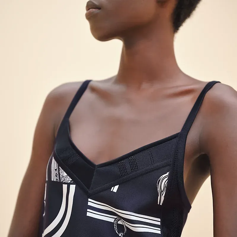 HERMES SS24 Slip Dresses Women's Black-4