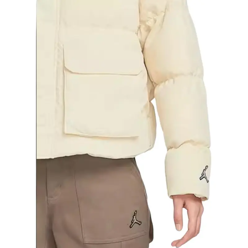 Jordan Puffer Jackets Women's Light Yellow-4