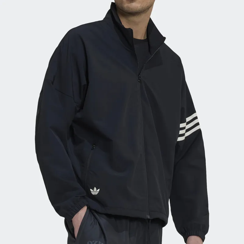 Adidas Originals Clover Series Jackets Coats Men's Black-3