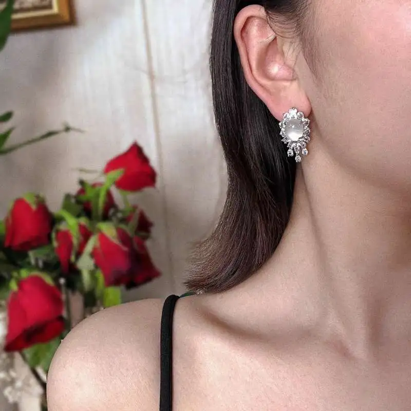 Grace Chalcedony Earrings Women's-6