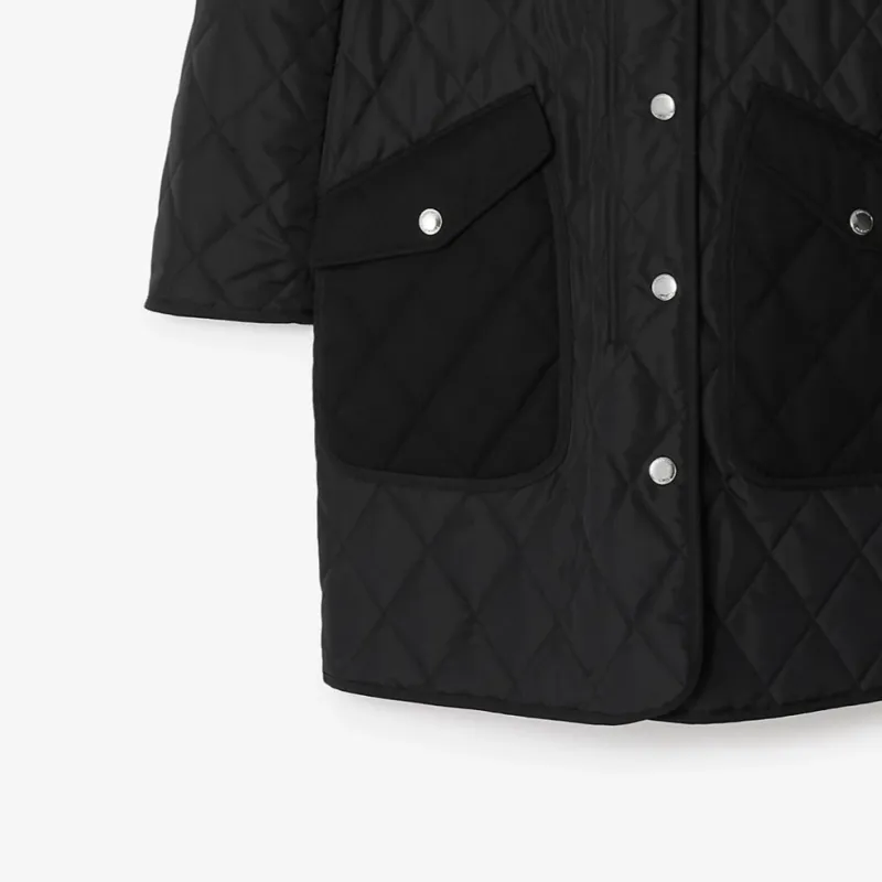 Burberry Quilted Hooded Jacket-5