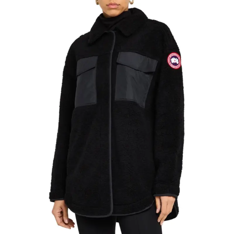 Canada Goose Velvet Jackets Women's Black-3