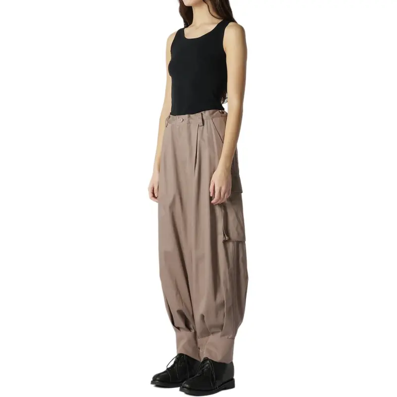 Yohji Yamamoto Cargo Pants Women's Mocha-2