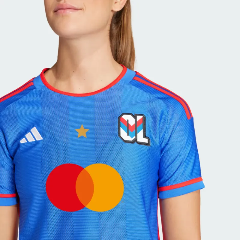 Adidas Olympique Lyonnais Soccer Jerseys Women's Blue-5