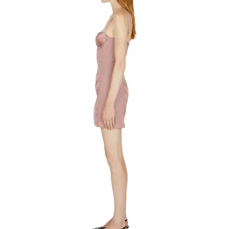GUCCI Cutout Silk Duchesse Dress Light Pink-2