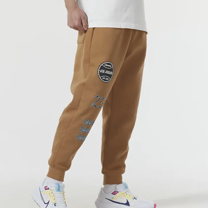 Jordan Knitted Sports Pants Men's Dark Brown-3