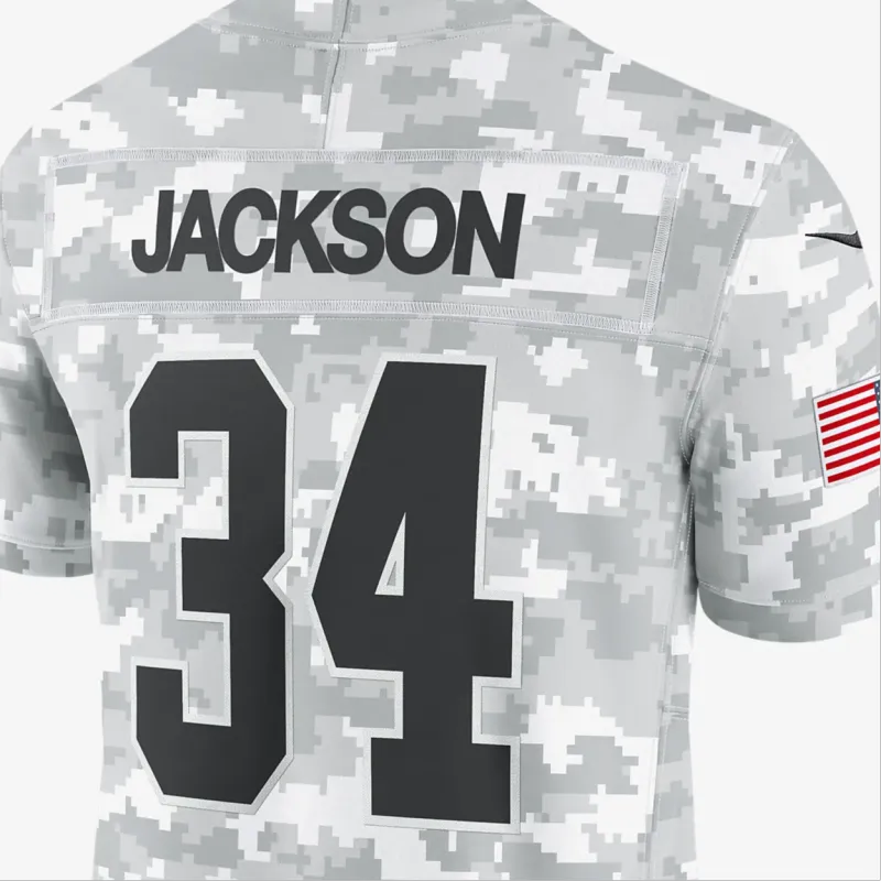Nike Bo Jackson Las Vegas Raiders Salute To Service Men's Nike Dri FIT Nfl Limited Jersey-3