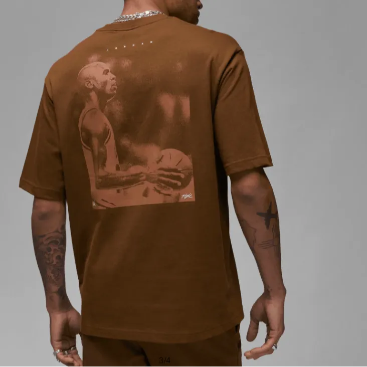Nike T Shirts Men Brown-2