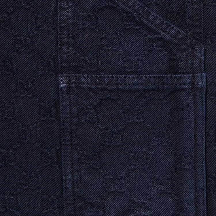 GUCCI FW25 Lido Collection Jeans Unisex Dark Blue-1