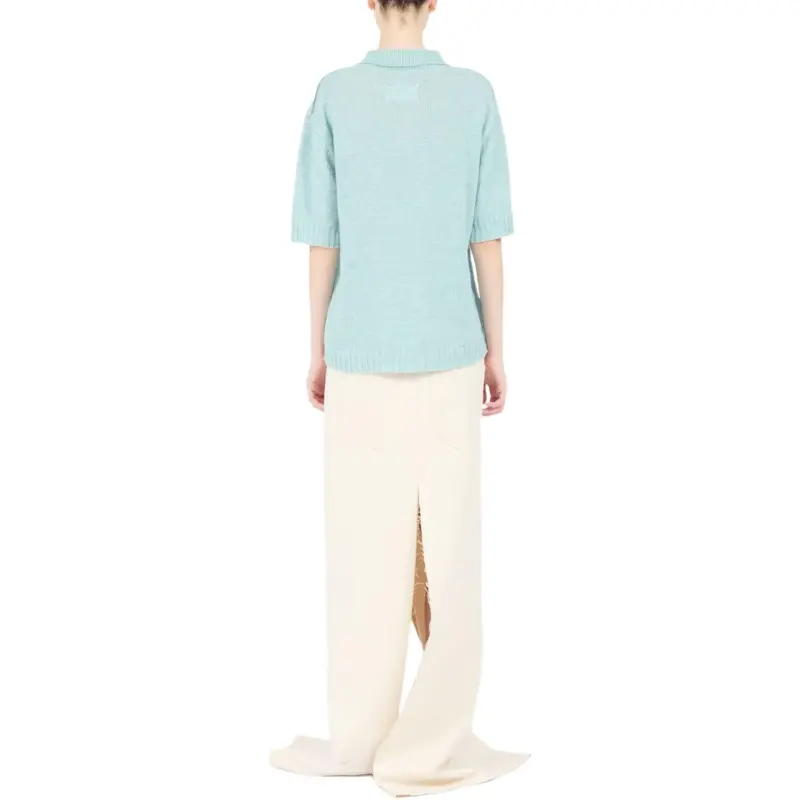 Maison Margiela Polo Shirt Light Blue-4