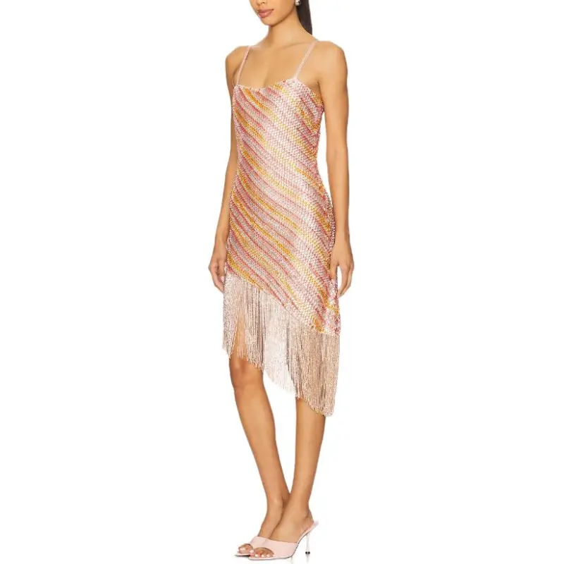 FOR LOVE & LEMONS Slip Dress Women's Pink-2