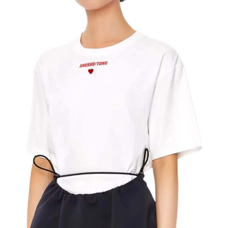 SHUSHUTONG T Shirt Women's White-4