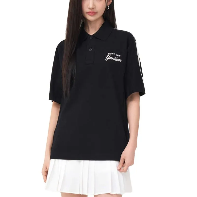 MLB New York Yankees Polo Shirt Unisex Black-3
