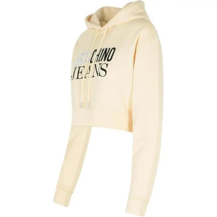 MOSCHINO Logo Printed Cropped Hoodie-2