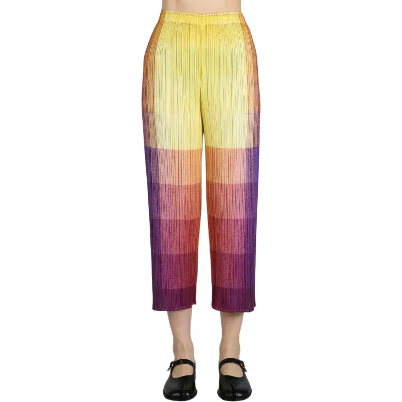 PLEATS PLEASE ISSEY MIYAKE Casual Pants Women's Yellow-1