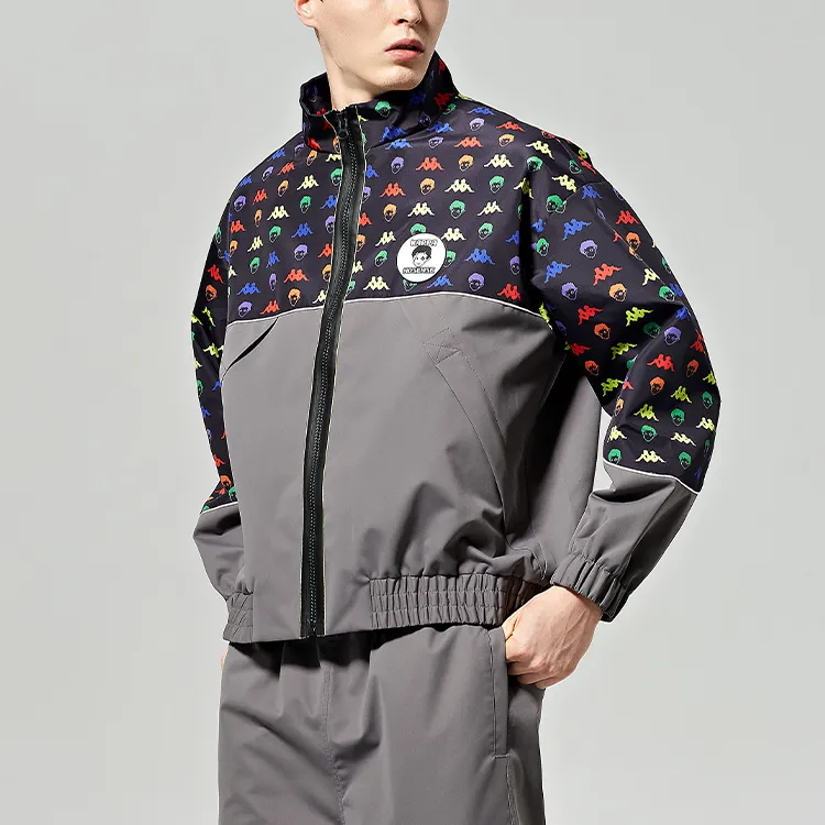 Nosense Official X Kappa Jackets Men Gray-1