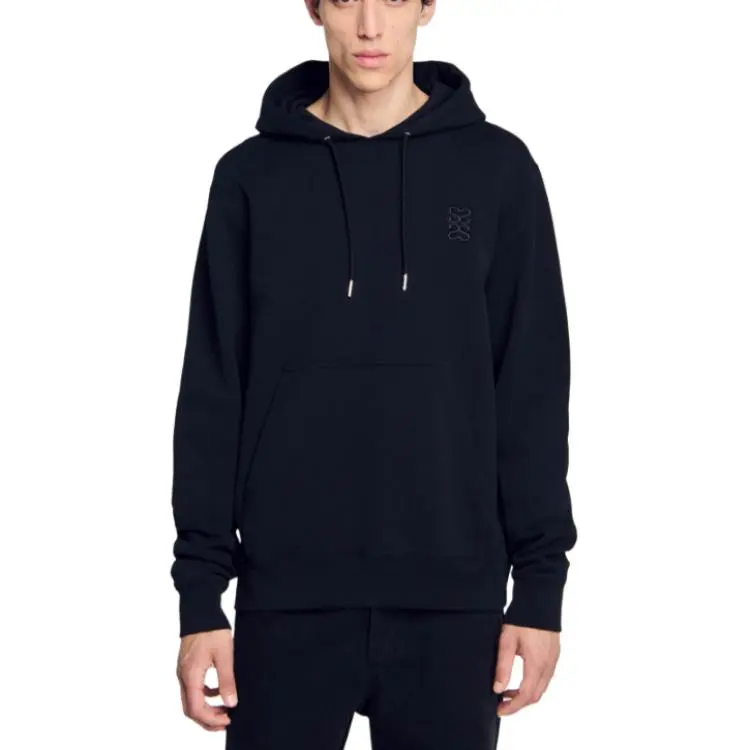 Sandro Logo embroidered Hoodie-1