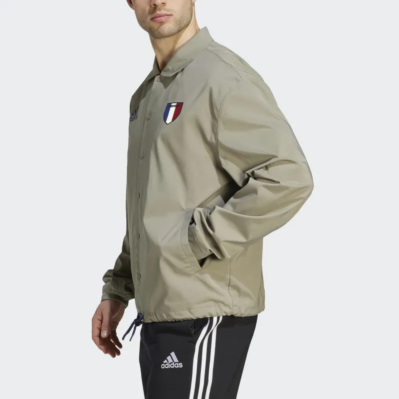 Adidas French Capsule Rugby Lifestyle Jacket Jackets Coats Men's Silver Pebbled-2