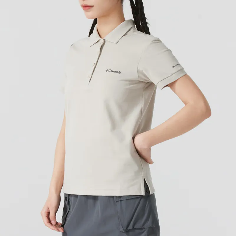 Columbia Polo Shirt Women's Light Gray-4