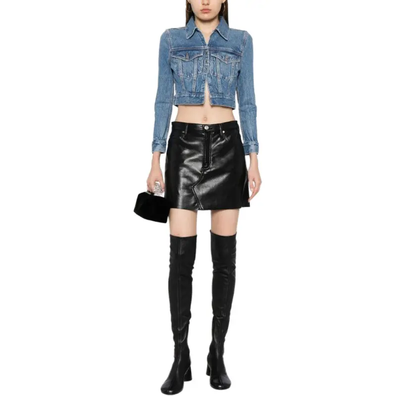 Alexander Wang Shrunken Denim Jacket-2