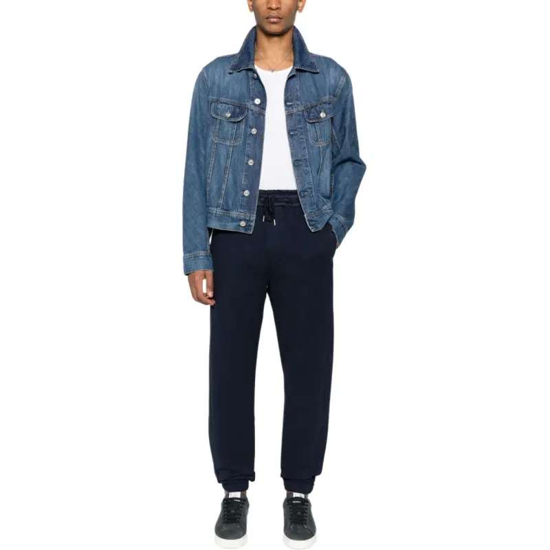 SAINT LAURENT Drawstring Straight Leg Trousers-2