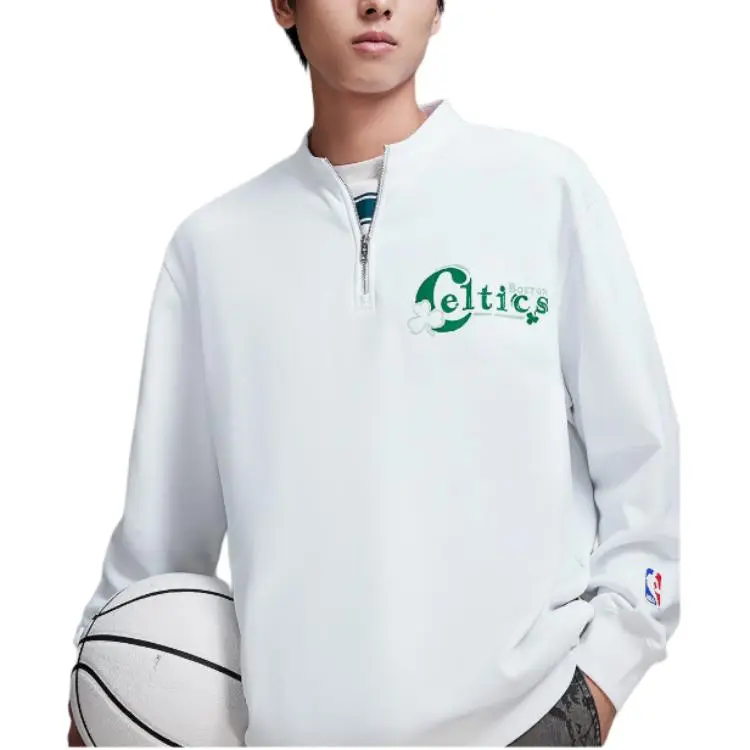 JACK JONES· x NBA Sweatshirt Men's Raw White-3