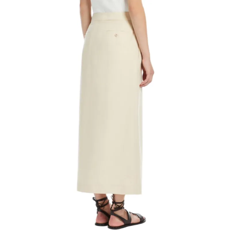 WEEKEND MaxMara Casual Long Skirt Women's White-3