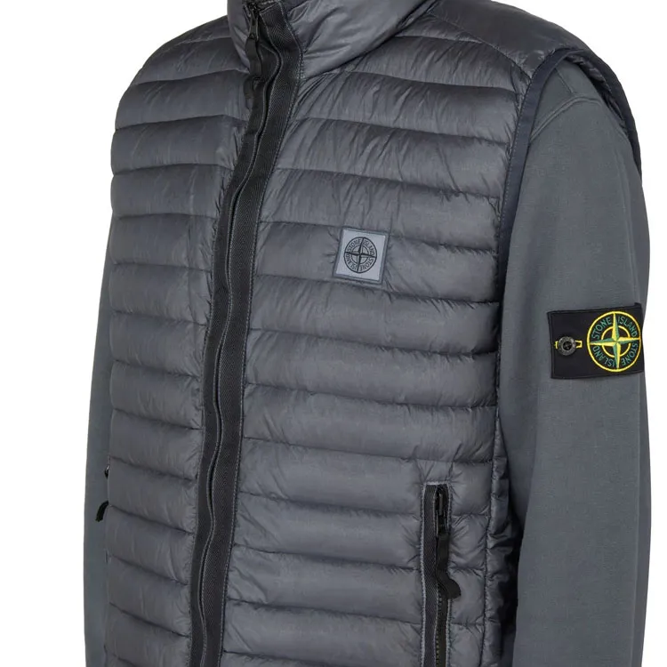 STONE ISLAND Vests Men Black-5