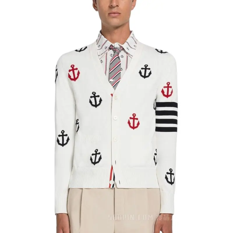 THOM BROWNE Sweaters Men White-4