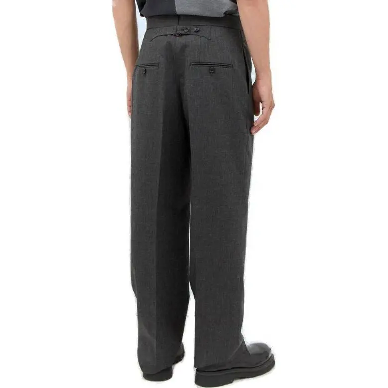 THOM BROWNE Mid Rise Slim Fit Tailored Trousers-5