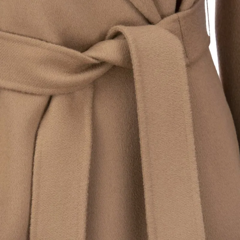 'S MAX MARA Nina Belted Long Sleeved Coat-6
