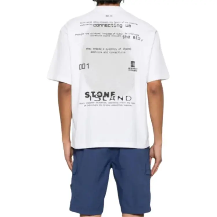 STONE ISLAND Combed Organic Cotton Jersey T shirt-2