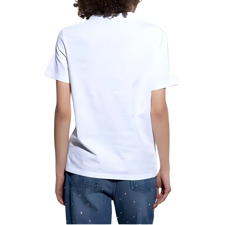 VERSACE Logo Appliqué Crewneck T Shirt-3