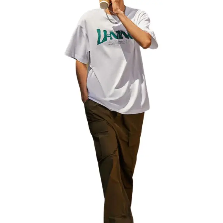 LiNing Sports Fashion Collection T Shirt Men's Standard White-3